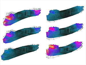 Operational deflection shape LNG carrier